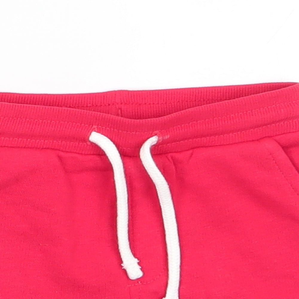 Matalan Boys Red  Cotton Sweatpants Trousers Size 9-12 Months   - Dinasour Fin like seam