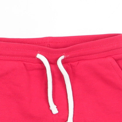 Matalan Boys Red  Cotton Sweatpants Trousers Size 9-12 Months   - Dinasour Fin like seam