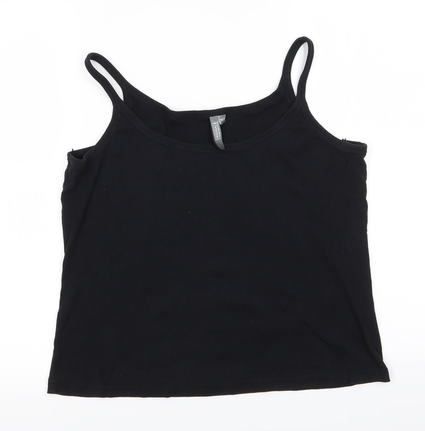 Originals Womens Black  Cotton Camisole T-Shirt Size 20 Round Neck