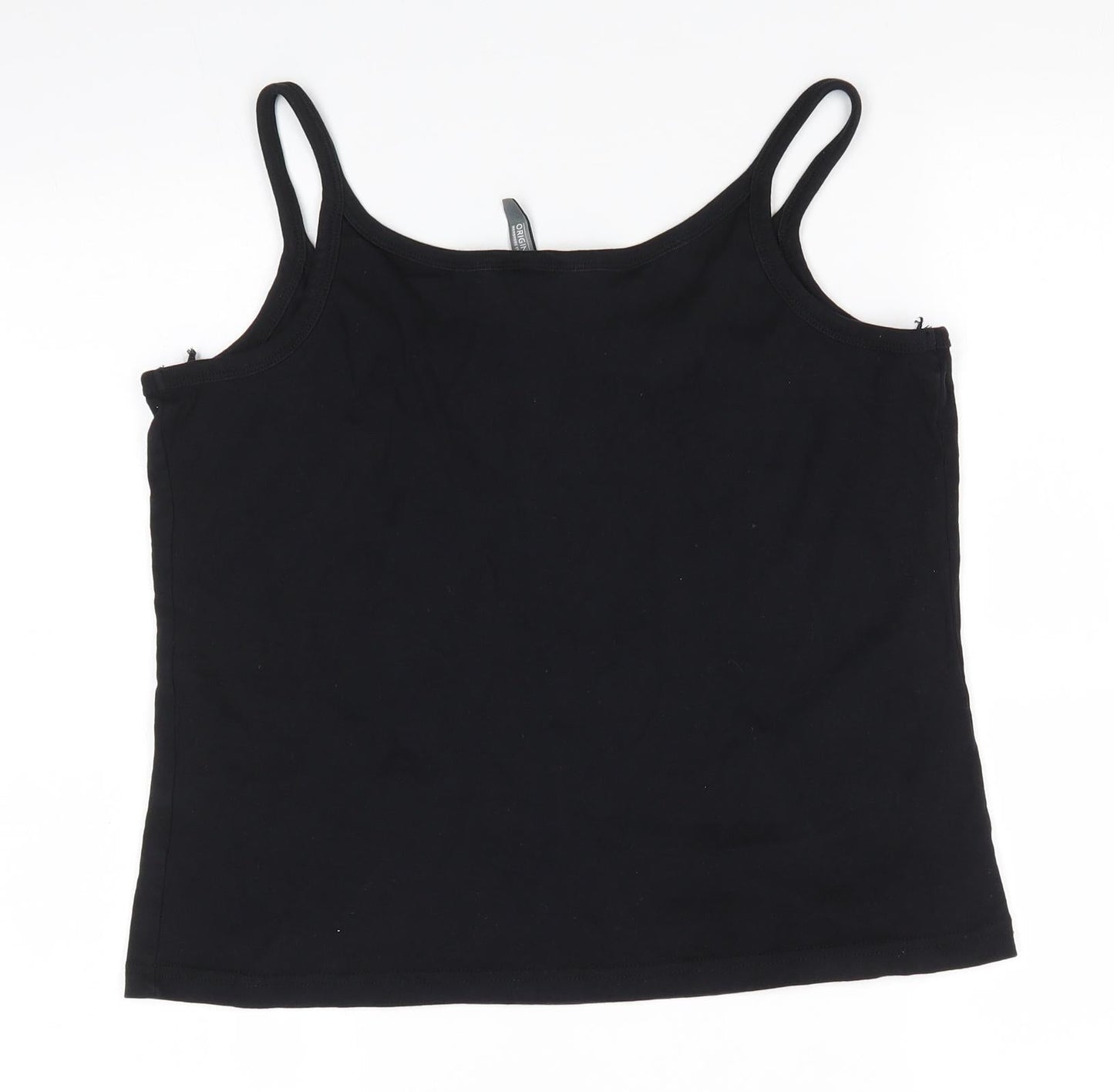 Originals Womens Black  Cotton Camisole T-Shirt Size 20 Round Neck