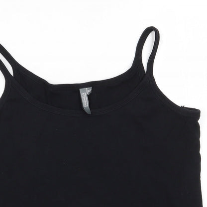 Originals Womens Black  Cotton Camisole T-Shirt Size 20 Round Neck