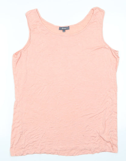 Womens UK Size 20 Studio Orange Basic Tank