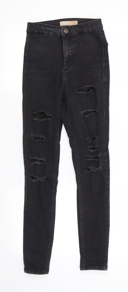 Mens UK Size 26 in Topshop Regular Fit Skinny Black Jeans