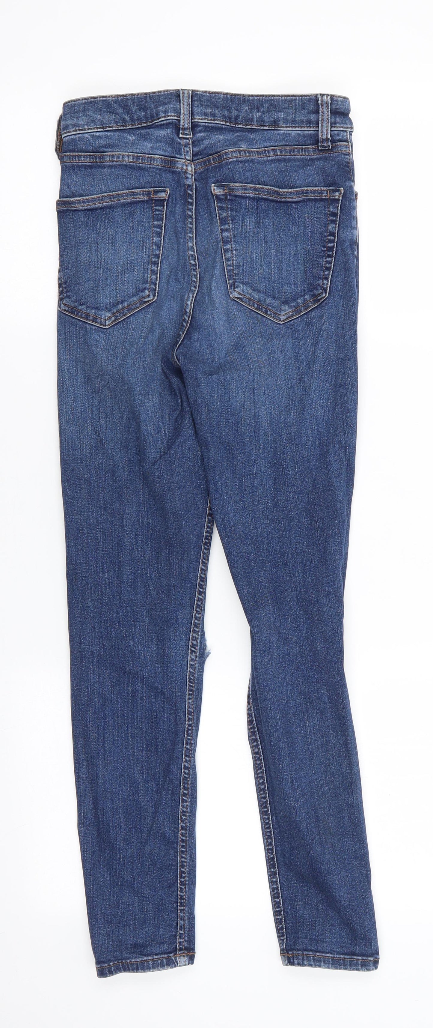 Mens UK Size 26 in Topshop Regular Fit Skinny Blue Jeans