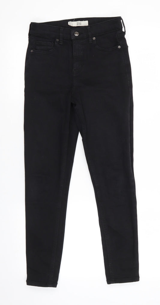 Mens UK Size 26 in Topshop Regular Fit Skinny Black Jeans