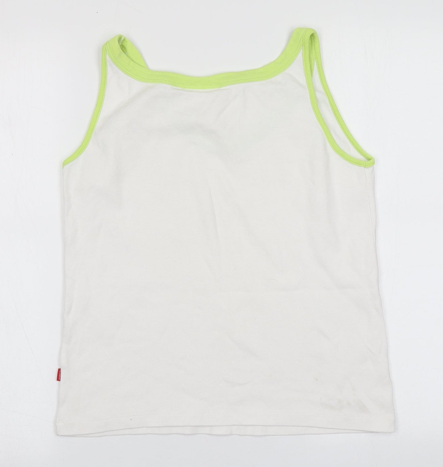 Jackpot Mens White   Basic Tank  Round Neck