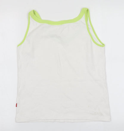 Jackpot Mens White   Basic Tank  Round Neck