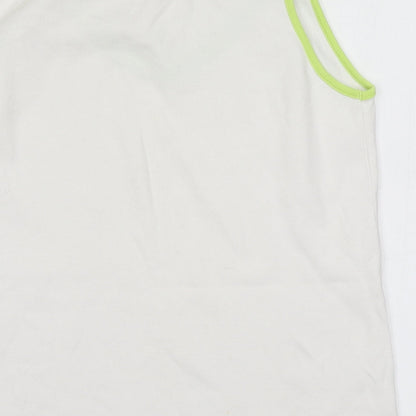 Jackpot Mens White   Basic Tank  Round Neck