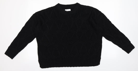 Womens UK Size L Papaya Black Pullover Jumper