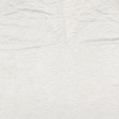 La Redoute Womens Beige V-Neck  Viscose Cardigan Jumper Size 18