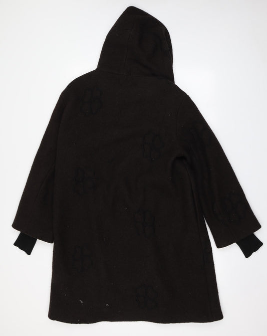 Womens UK Size 10 EVELIN BRANDT Brown Overcoat