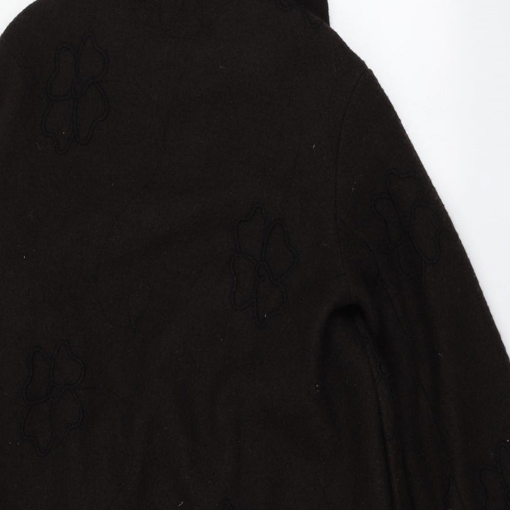 Womens UK Size 10 EVELIN BRANDT Brown Overcoat