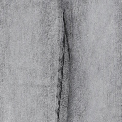 Denim & Co. Womens Grey  Cotton Trousers  Size 12 L28 in Regular