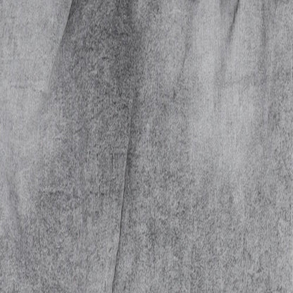 Denim & Co. Womens Grey  Cotton Trousers  Size 12 L28 in Regular