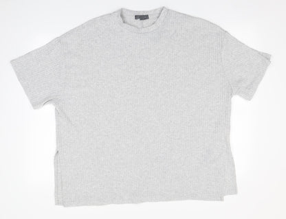 Primark Womens Grey Round Neck  Polyester Pullover Jumper Size 14
