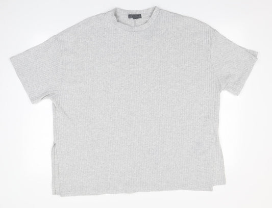 Primark Womens Grey Round Neck  Polyester Pullover Jumper Size 14
