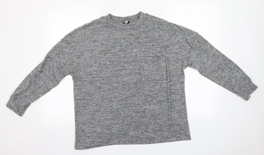 Capsule Womens Grey Round Neck  Polyester Pullover Jumper Size 16
