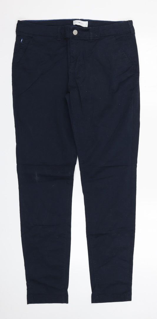 Bien Bleu Mens Blue  Cotton Trousers  Size L L30 in Regular