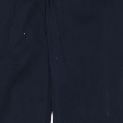 Bien Bleu Mens Blue  Cotton Trousers  Size L L30 in Regular