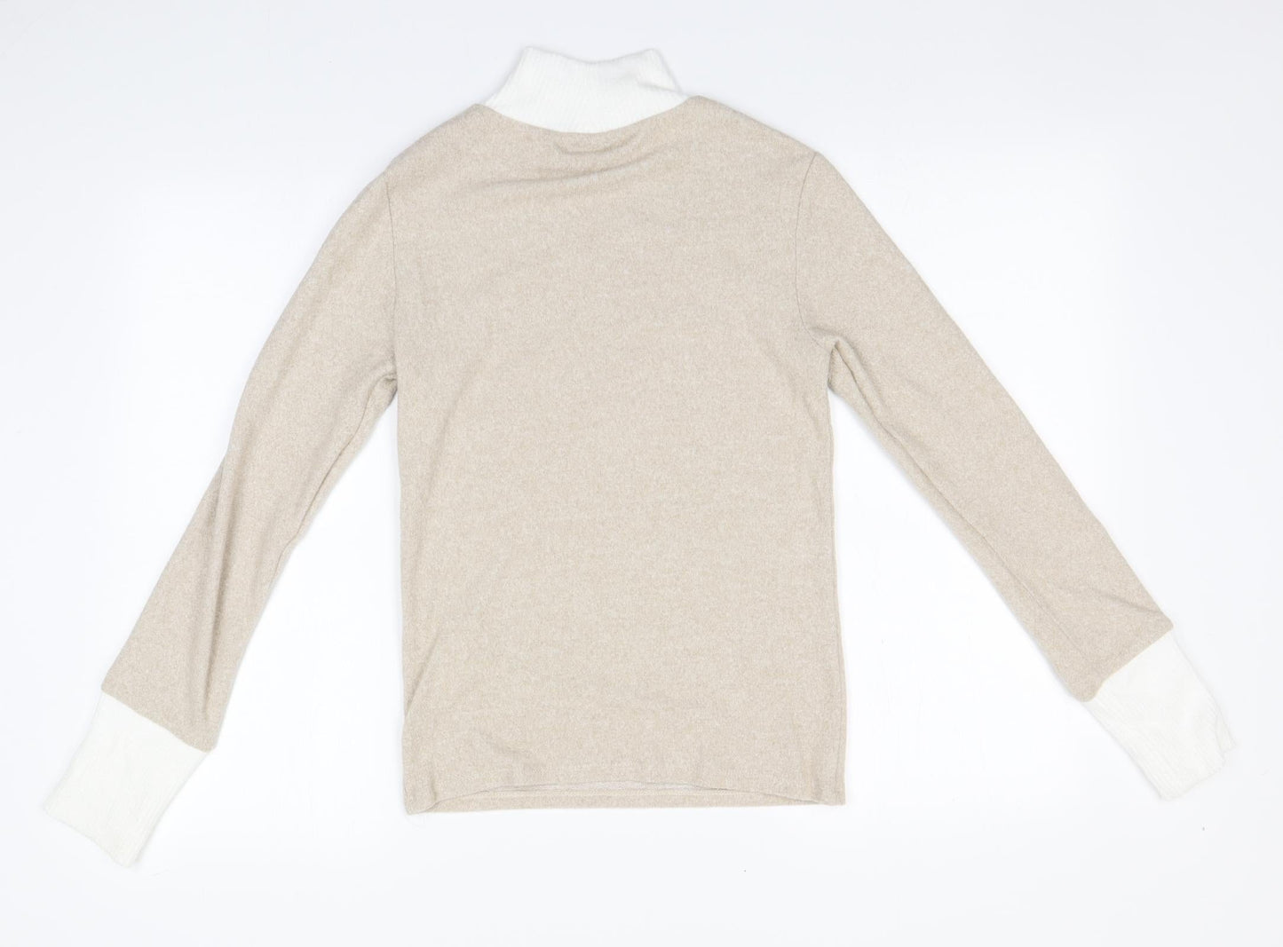 Womens UK Size S Stradivarius Beige Pullover Jumper