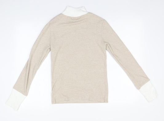 Womens UK Size S Stradivarius Beige Pullover Jumper
