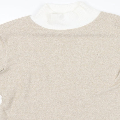 Womens UK Size S Stradivarius Beige Pullover Jumper