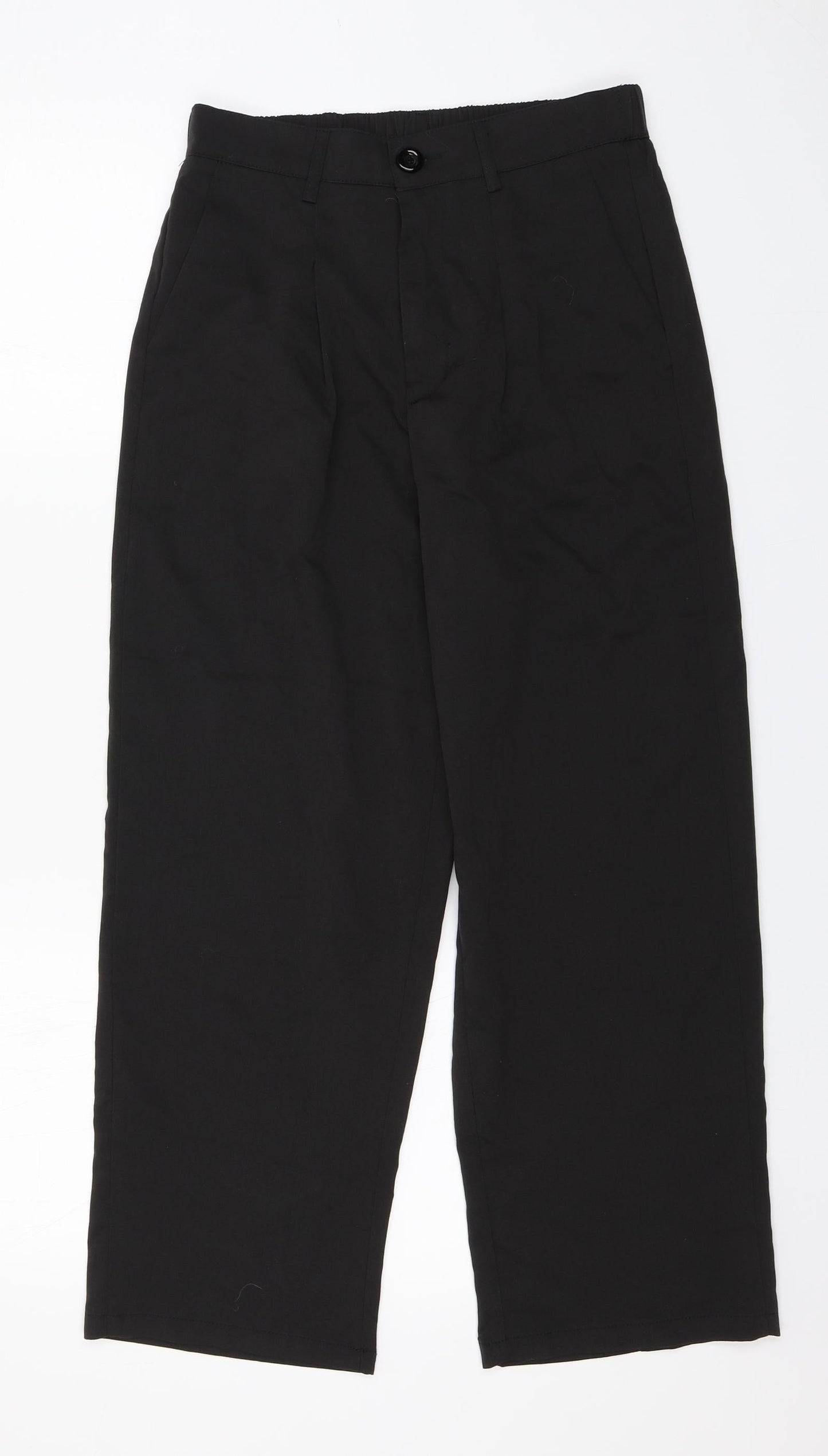 Womens UK Size 10 Preworn Regular Fit  Black Trousers