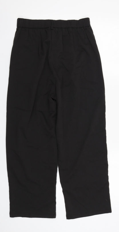Womens UK Size 10 Preworn Regular Fit  Black Trousers