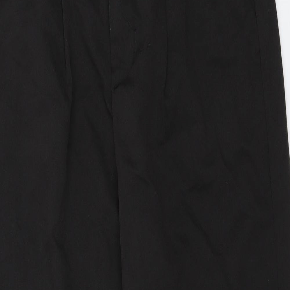 Womens UK Size 10 Preworn Regular Fit  Black Trousers