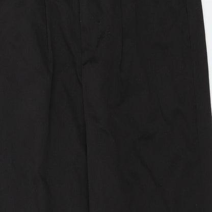 Womens UK Size 10 Preworn Regular Fit  Black Trousers