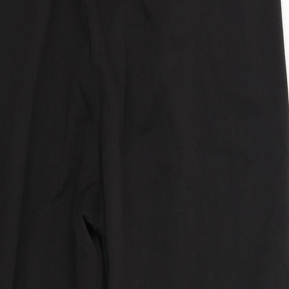 Womens UK Size 10 Preworn Regular Fit  Black Trousers