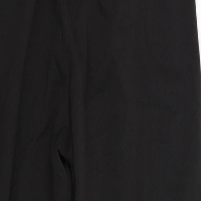 Womens UK Size 10 Preworn Regular Fit  Black Trousers