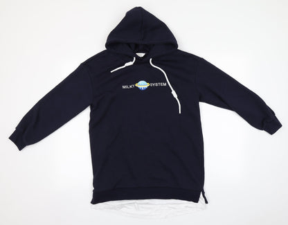 Preworn Girls Blue   Cape Hoodie Size 14-15 Years