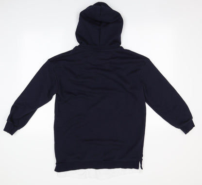 Preworn Girls Blue   Cape Hoodie Size 14-15 Years