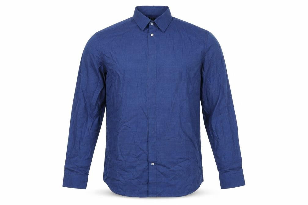 Mens UK Size XL H&M Blue  Button-Up Long Sleeve Casual Shirt