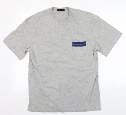 Preworn Mens Grey    T-Shirt  Round Neck