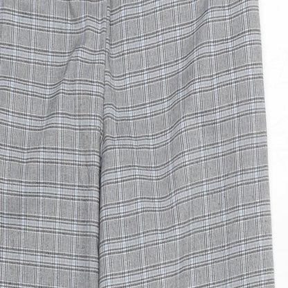 Preworn Girls Grey Plaid  Sweatpants Trousers  L22 in