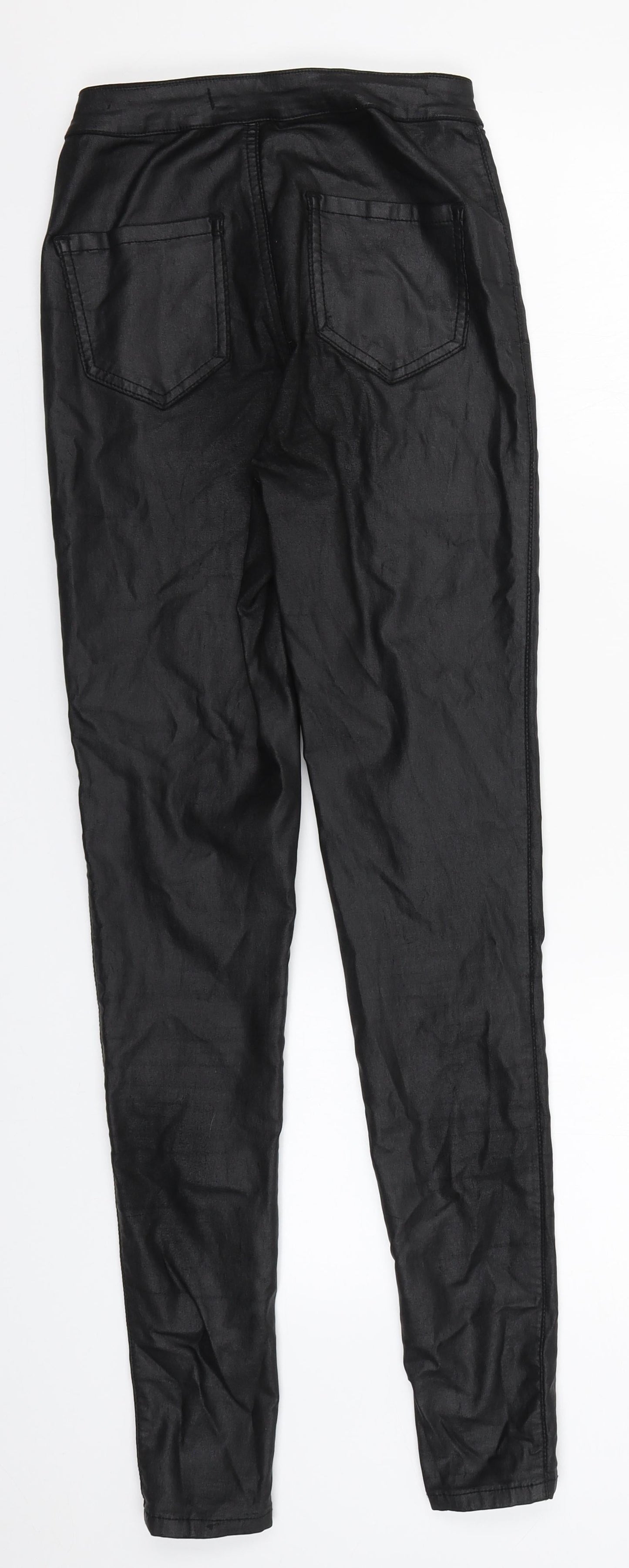 Womens UK Size 8 Missguided Regular Fit  Black Trousers