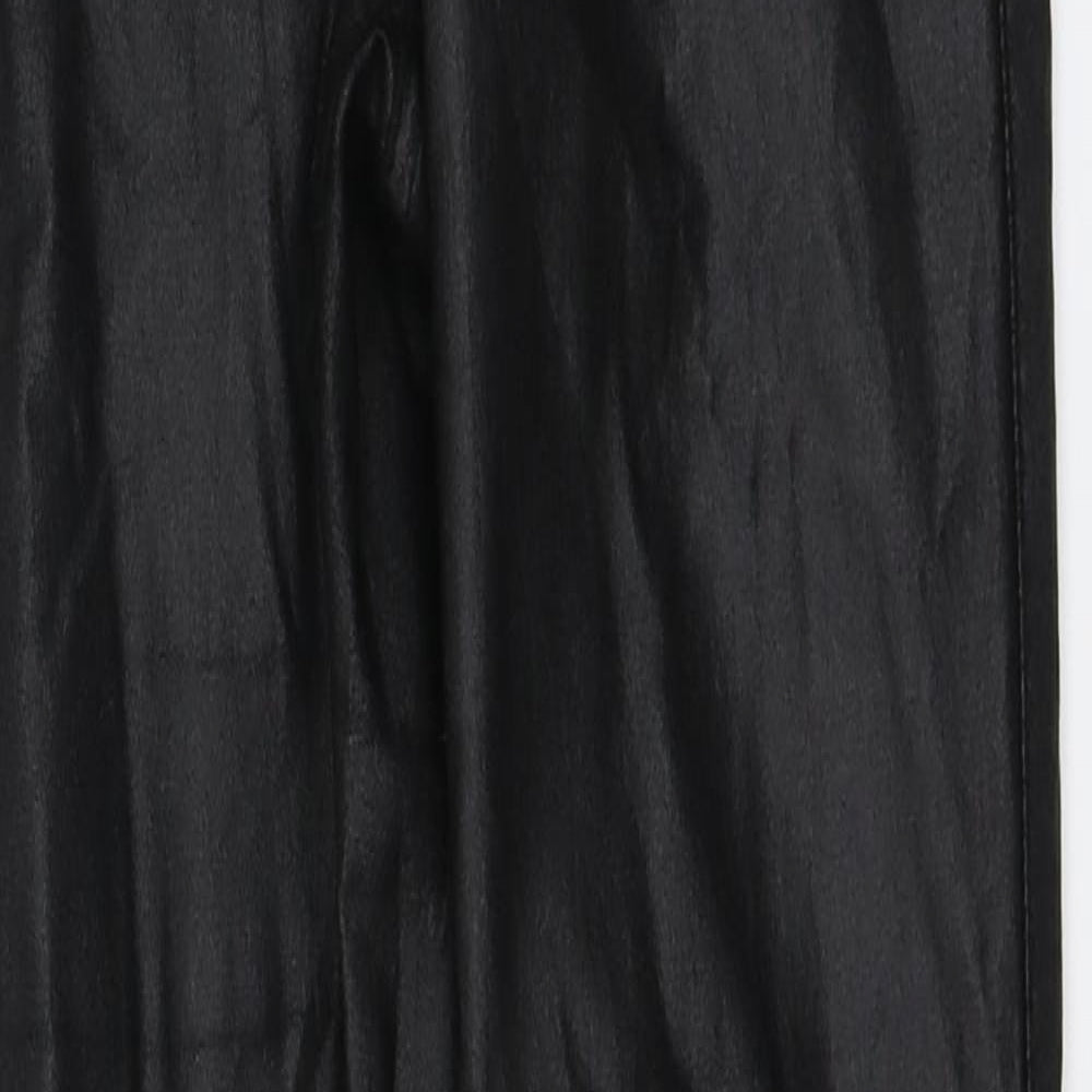 Womens UK Size 8 Missguided Regular Fit  Black Trousers