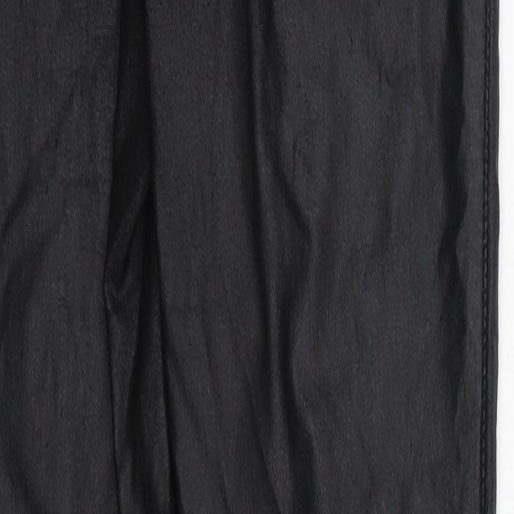 Womens UK Size 8 Missguided Regular Fit  Black Trousers