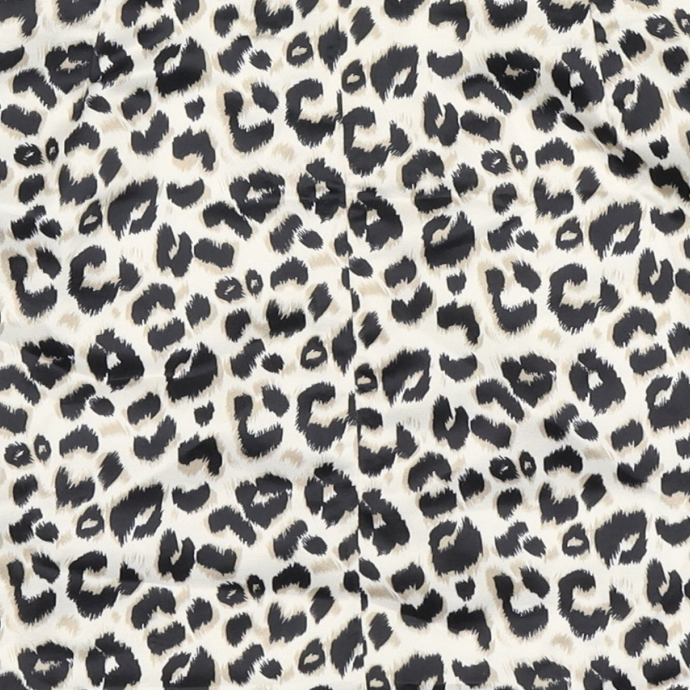Preworn Womens Brown Animal Print  Straight & Pencil Skirt