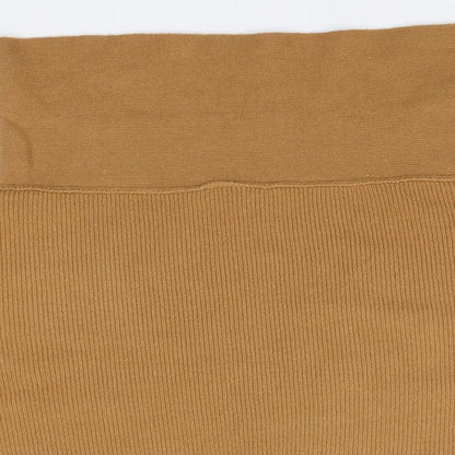 FOREVER 21 Womens Brown Roll Neck  Acrylic Pullover Jumper Size S