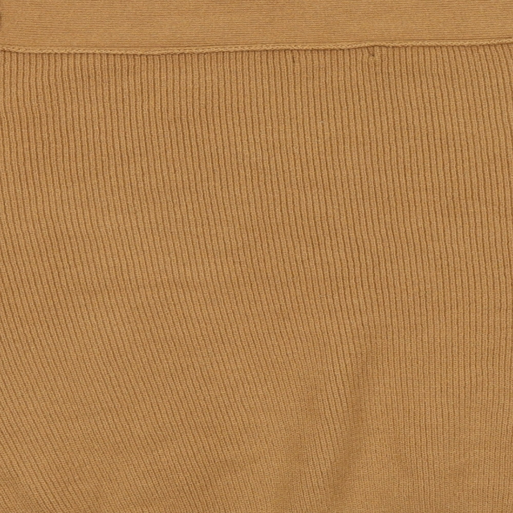 FOREVER 21 Womens Brown Roll Neck  Acrylic Pullover Jumper Size S