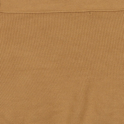 FOREVER 21 Womens Brown Roll Neck  Acrylic Pullover Jumper Size S