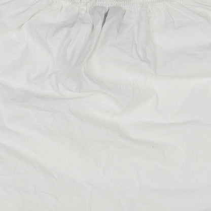 Womens UK Size 8 New Look White Basic T-Shirt