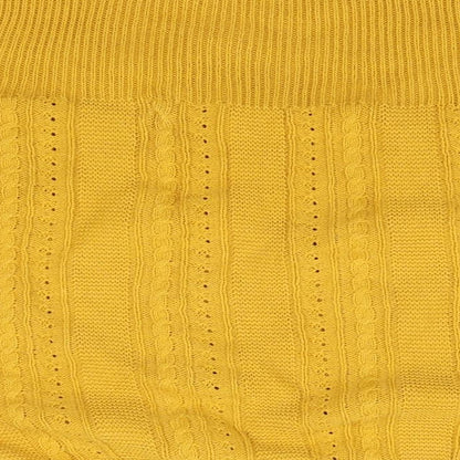 TU Womens Orange Round Neck  Cotton Pullover Jumper Size 10