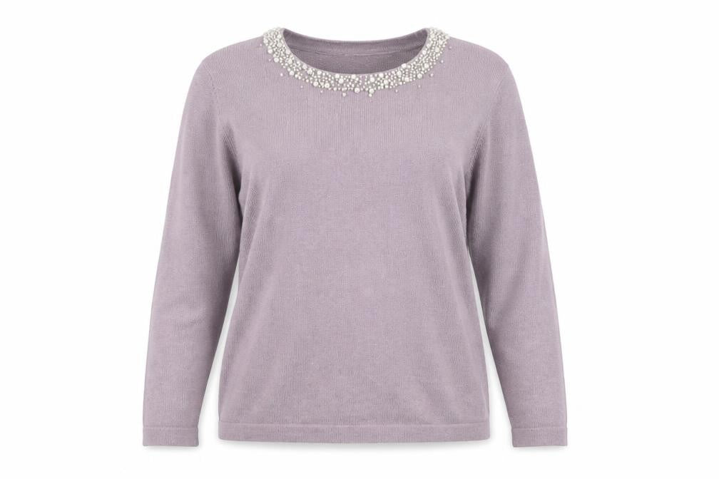 Womens UK Size 12 Marks and Spencer Purple Pullover Jumper