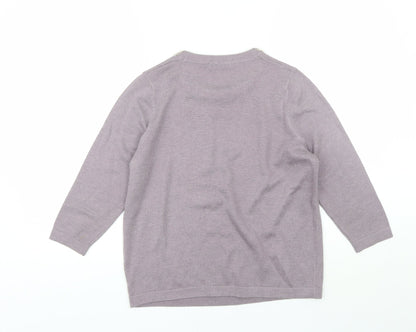 Womens UK Size 12 Marks and Spencer Purple Pullover Jumper