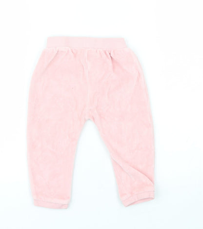 George Baby Pink  Cotton Sweatpants Trousers Size 12-18 Months