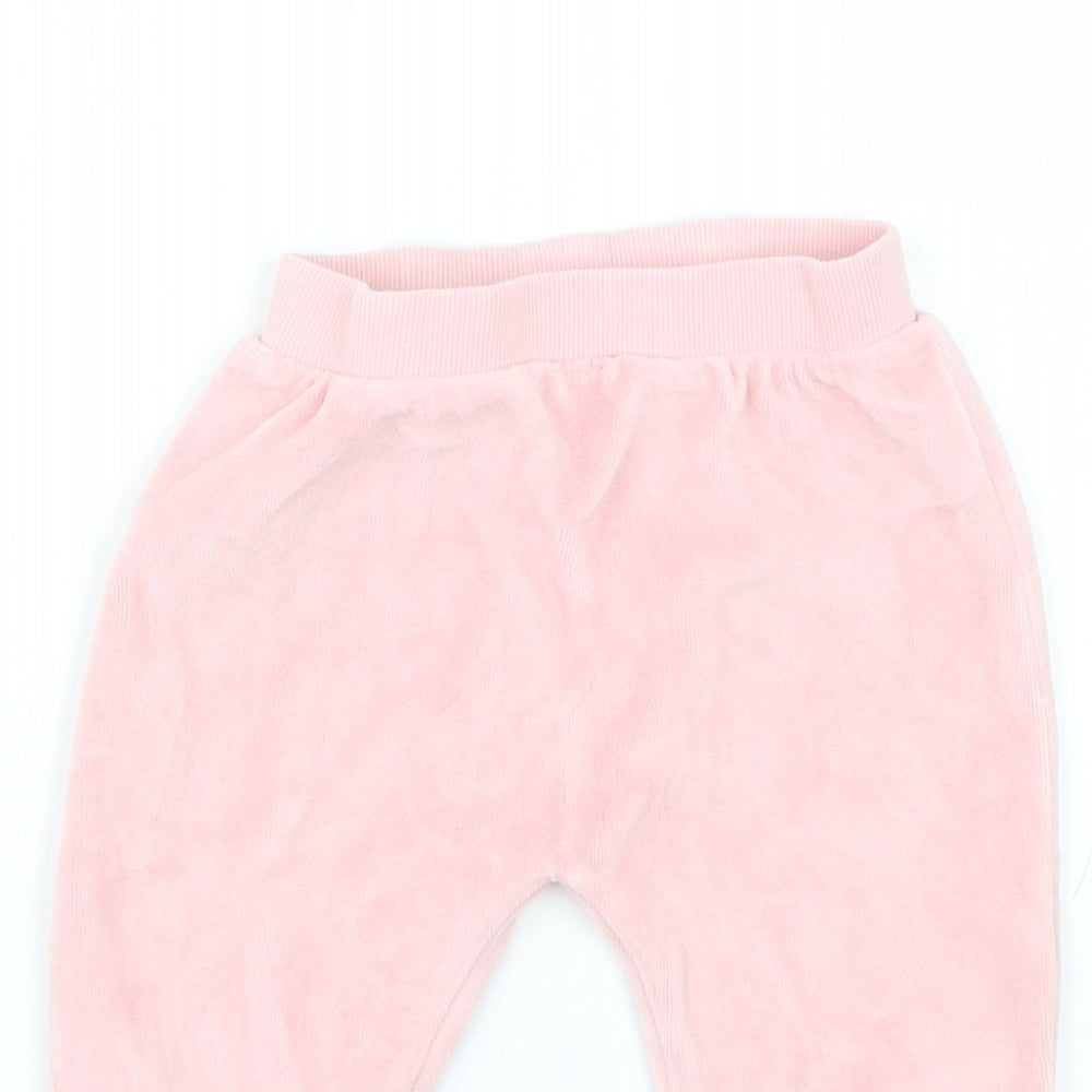 George Baby Pink  Cotton Sweatpants Trousers Size 12-18 Months